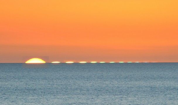 Aberystwyth Green Flash Sunset